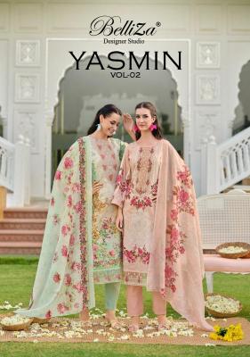 Belliza designer studio yasmin vol 2 Indian dress materials online