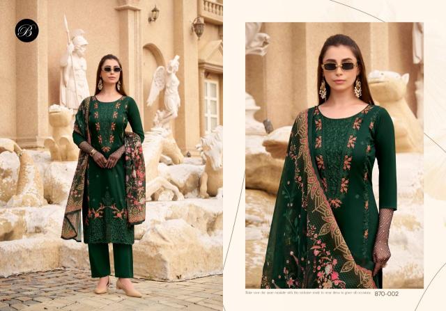 Belliza designer studio zarqash vol 7 Wholesale dress material market in Vadodara