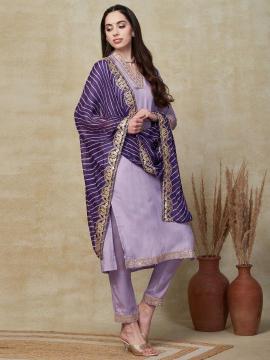 Bitto lite purple viscose silk online indian website for kurti shopping