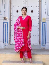 Bitto NK 447 gajri indian velvet kurtis