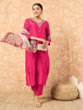 Bitto NK647 v neck gajri viscose  Wholesale kurtis in Bangalore