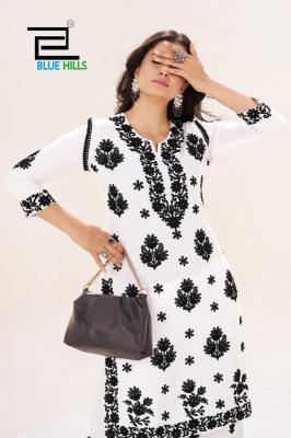 Blue hills black and white vol 18 Kurti wholesale online