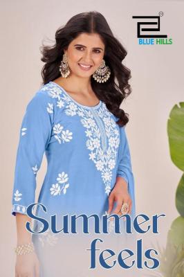 Blue hills summer feels indian kurti wholesale