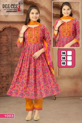 Deecee janhavi indian ladies kurti size chart