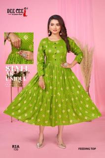 Deecee ria indian silk kurti tops