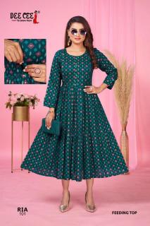 Deecee ria indian silk kurti tops