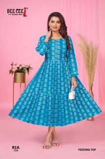 Deecee ria indian silk kurti tops