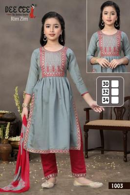 Deecee rim-zim indian kurtis for kids