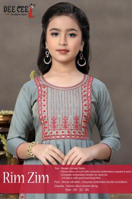 Deecee rim-zim indian kurtis for kids