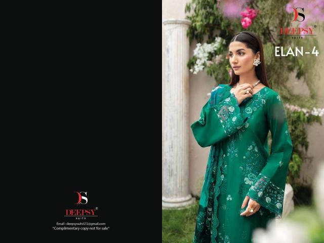 Deepsy suits elan lawn 25-4 Salwar Kameez manufacturers in Surat