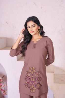 Diva 119 heavy rayon coord set Rayon kurtis wholesale