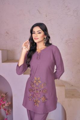 Diva 119 heavy rayon coord set Rayon kurtis wholesale