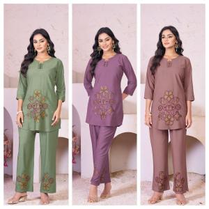 Diva 119 heavy rayon coord set Rayon kurtis wholesale