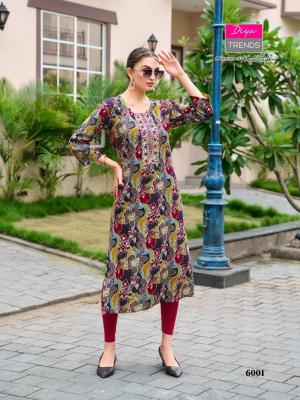 Diya gardencity vol-6 Kurti stitching in ahmedabad