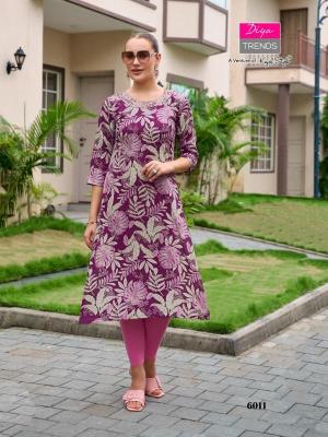 Diya gardencity vol-6 Kurti stitching in ahmedabad