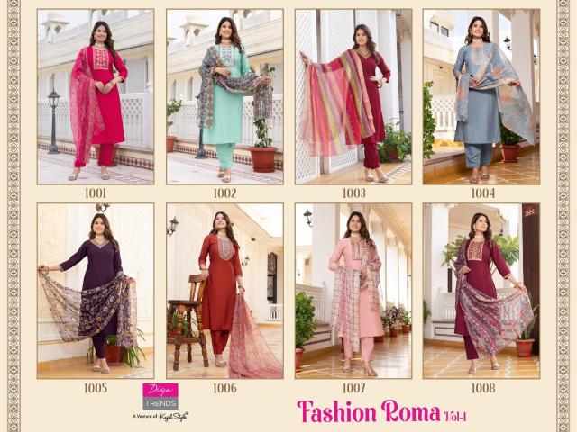 Diya trends fashion roma vol-1 Surat kurtis wholesale