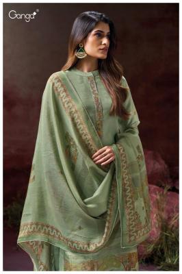 Ganga aynslie 3129 Dress material wholesale market in Mumbai