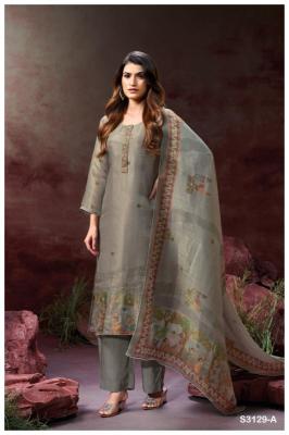 Ganga aynslie 3129 Dress material wholesale market in Mumbai