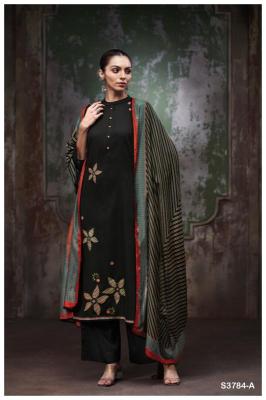 Ganga bryssia 3784 Cotton dress materials wholesale