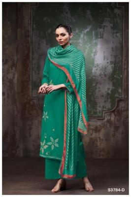 Ganga bryssia 3784 Cotton dress materials wholesale