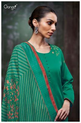 Ganga bryssia 3784 Cotton dress materials wholesale