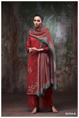 Ganga bryssia 3784 Cotton dress materials wholesale