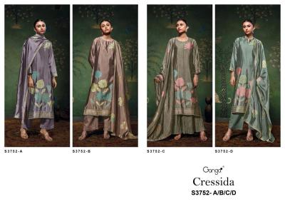 Ganga cressida 3752 Delhi dress material suppliers