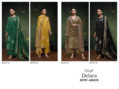 Ganga delara 3757 Wholesale Dress materials in india