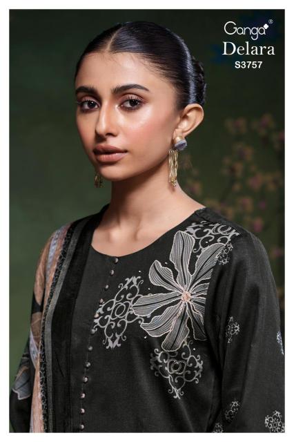Ganga delara 3757 Wholesale Dress materials in india