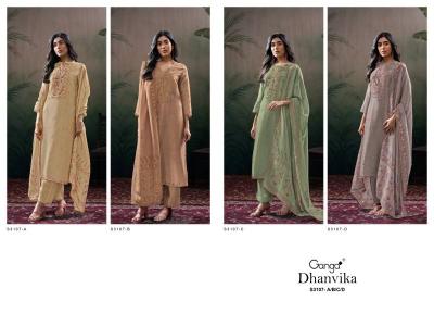 Ganga Dhanvika Bemberg Silk Salwar kameez wholesale market