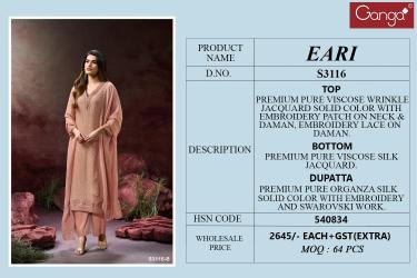 Ganga eari 3116 Wholesale dress material suppliers