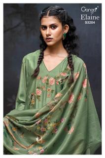 Ganga elaine 3204 Unstitched dress material online shopping