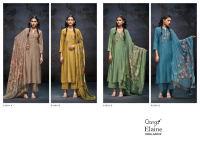 Ganga elaine 3204 Unstitched dress material online shopping