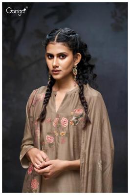 Ganga elaine 3204 Unstitched dress material online shopping