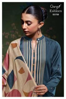 Ganga eshleen 3759 Cotton dress material online shopping