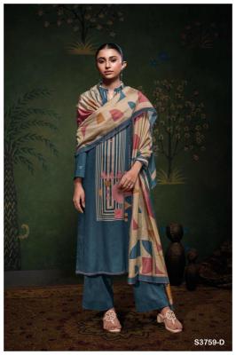 Ganga eshleen 3759 Cotton dress material online shopping