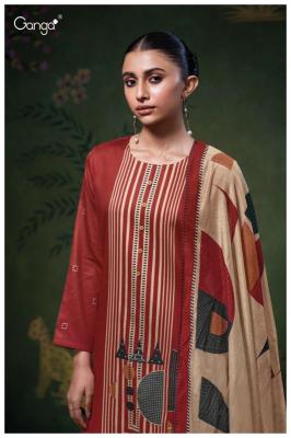 Ganga eshleen 3759 Cotton dress material online shopping