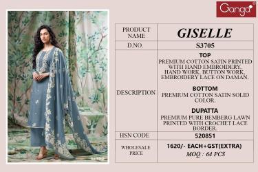 Ganga giselle 3705 Dress material shops in Mumbai
