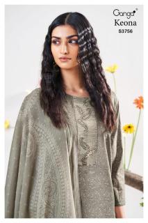 Ganga keona 3756 Casual dress materials wholesale