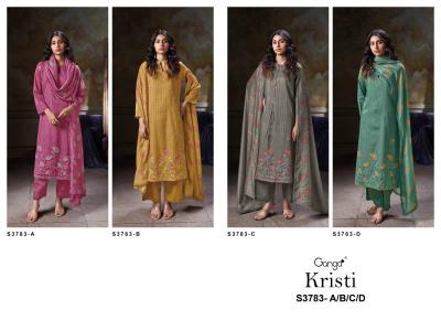 Ganga Kristi Cotton Satin Salwar kameez wholesale suppliers