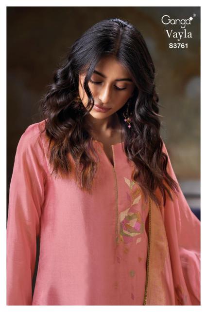 Ganga vayla 3761 Dress material wholesale suppliers in Delhi