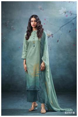 Ganga vrinda 3707 Designer dress material wholesale in Surat