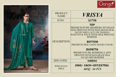 Ganga vrisya 3798 Dress material suppliers in India