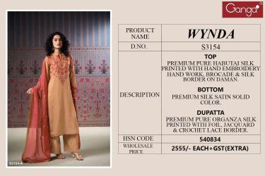 Ganga wynda 3154 Wholesale dress material dealers in Surat
