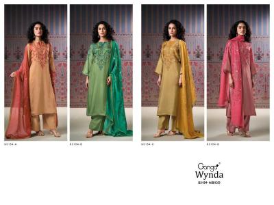 Ganga wynda 3154 Wholesale dress material dealers in Surat