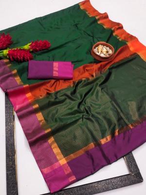GC art cotton silk zari pallu Buy saree in bulk