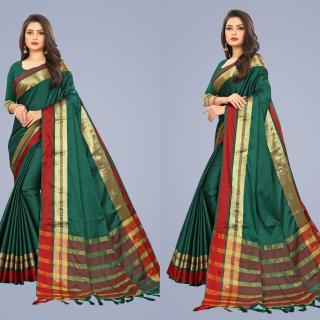 GC aura cotton silk zari pallu Wedding sarees wholesale