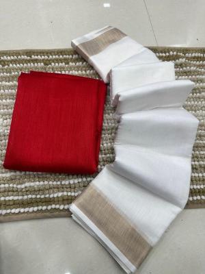 GC new soft cotton white Mumbai saree market online