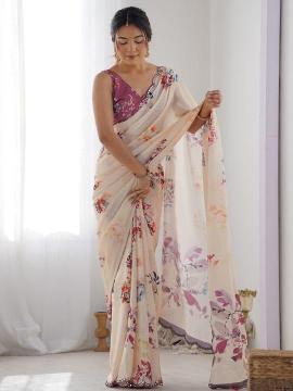 GC soft georgette silk Indian saree manufacturers