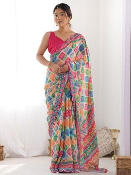 GC soft georgette silk Indian saree manufacturers
